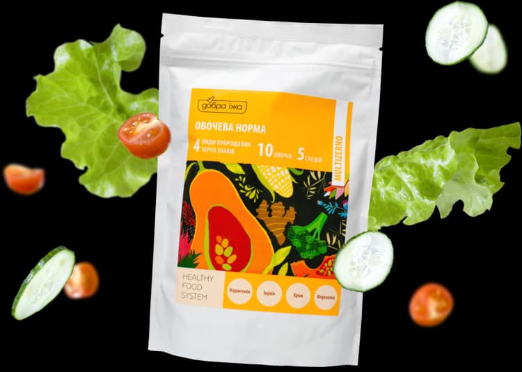 упаковка с Овочевою нормою от компании Добра їжа