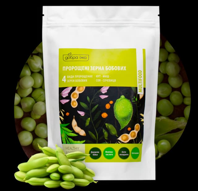 продукт ПРОРОЩЕНІ ЗЕРНА БОБОВИХ